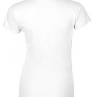 SKT047 white 030 short sleeved women' s round neck collar t-shirt 76000L quick personal printed women' s tee breathable tshirts supplier price side view